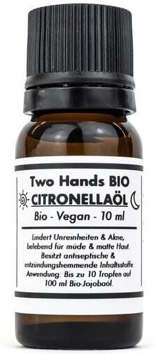 Two Hands BIO Citronellaöl - Bio - Vegan - 10 ml
