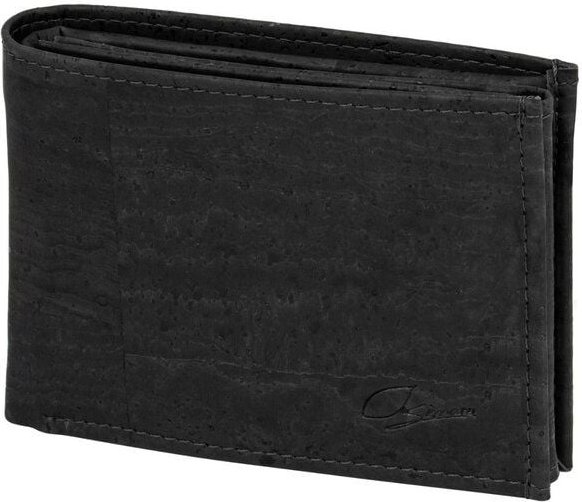 Simaru - Geldbörse Kork, 11+ Karten & Sichtfenster, Querformat