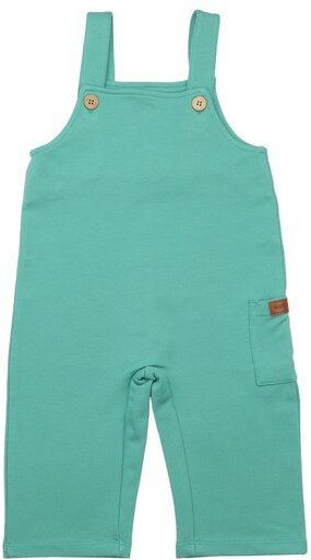 Kinder Latzhose GOTS zertifiziert, mintgrün, Bio-Baumwolle, bequem – Walkiddy