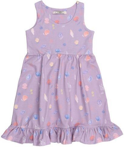 Cotokids Kinder Kleid ärmellos Baumwolle, Hellflieder, Walkiddy
