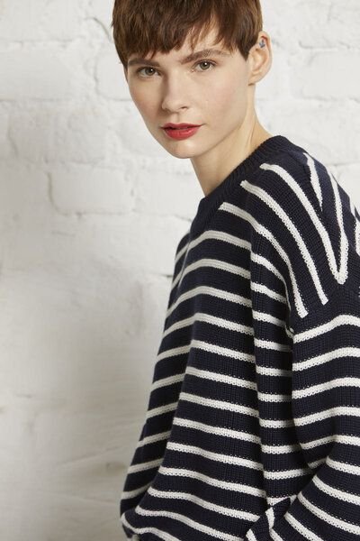Wunderwerk Oversize crewknit stripes