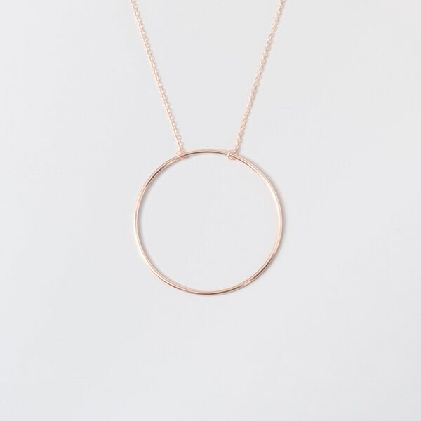 fejn jewelry Kette 'big circle' - mit großem Kreis