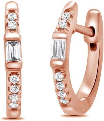 Eppi Silberne Ohrreifen mit Lab Grown Diamanten Agni