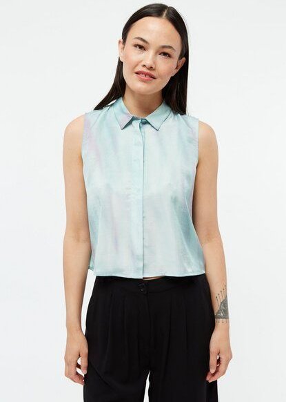 Givn Berlin Kurzarmbluse GBXENIA aus TENCEL mit Peach-Effekt