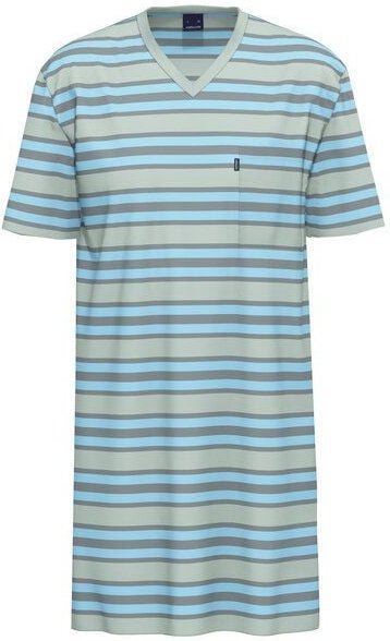 Ammann Herren Nachthemd | 1/2 Arm | V-Ausschnitt | Bio-Baumwolle