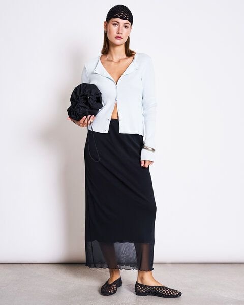 JAN N JUNE Crewneck Cardigan aus Baumwolle GLIMT GOTS