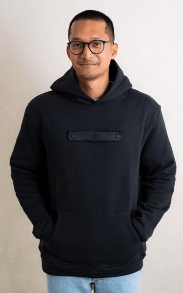 FÈY ESSENTIAL Hoodie für Herren 100% Bio-Baumwolle, 380G/SM, Made in Portugal