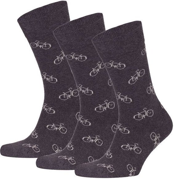 Thumbnail - Opi and Max 3 Paar Fahrradmuster Socken aus Bio-Baumwolle (90% GOTS-zertifiziert) Opi & Max