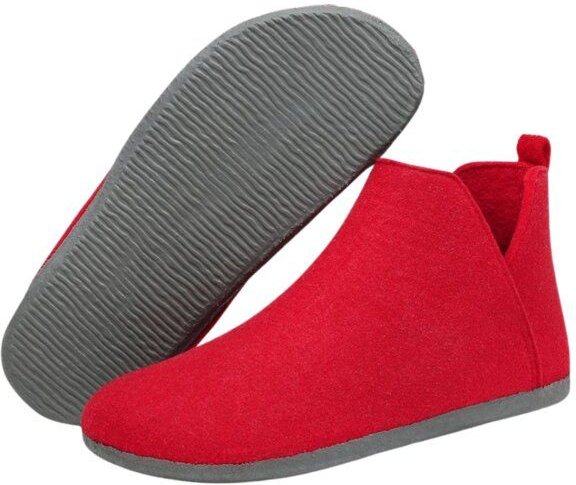 Home & Joy Hausschuhe Filz vegan Hüttenschuhe Pantoffeln Schlappen Pantoletten