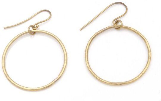 Bawa Hope Messingohrring floating Hoop