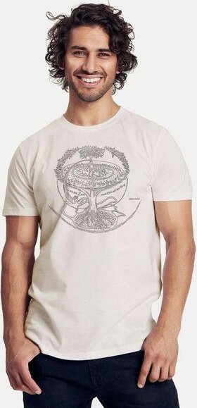 Peaces.bio - handbedruckte Biomode Bio-Herren-T-Shirt "Weltenesche"