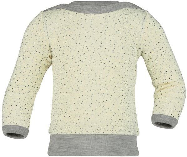 Thumbnail - Langarm Shirt mit Pünktchen | Wolle Seide GOTS | Engel Natur