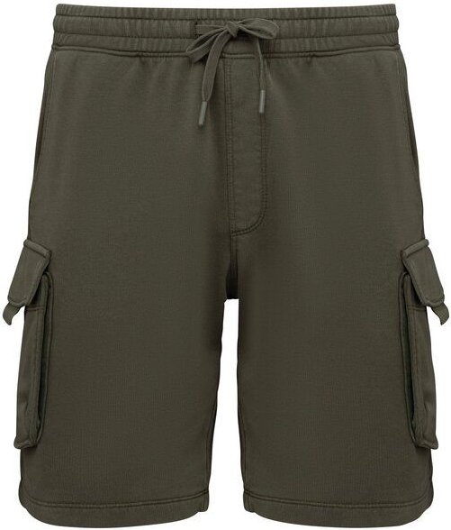 Greenspired Umweltfreundliche ausgewaschene French Terry Cargo-Shorts 300g/m² XS-3XL