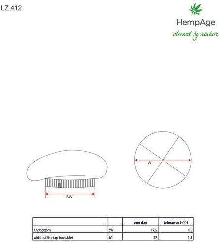 HempAge Mütze Hanf/Bio-Baumwolle