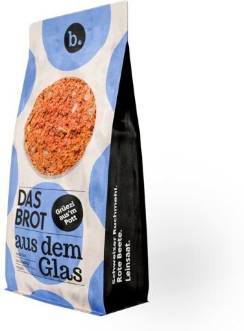 brotstoff Backmischung im Glas "Das Brot aus dem Glas" Grüezi aus'm Pott