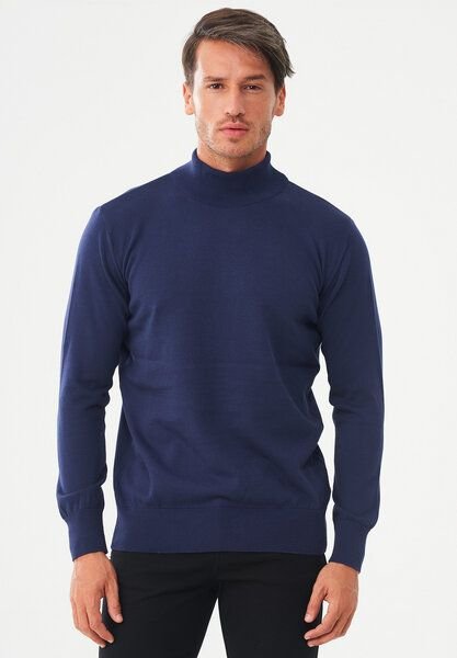 ORGANICATION Rollkragenpullover aus Bio-Baumwolle