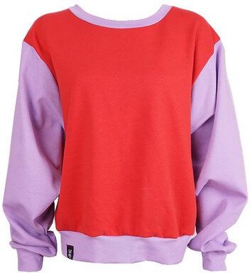 Lena Schokolade Sweater rot-lilac aus Bio-Baumwolle