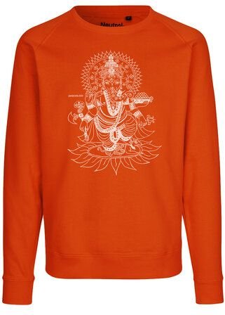 Peaces.bio - handbedruckte Biomode Bio Herren-Sweatshirt Ganesha
