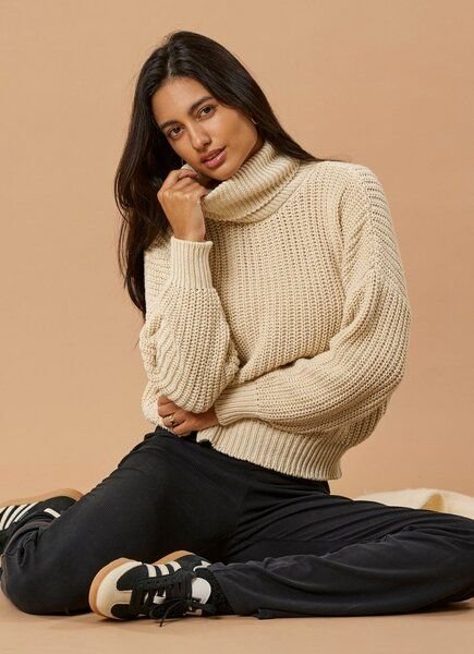 Narah Soleigh Rollkragenpullover PENELOPE aus Bio-Baumwolle