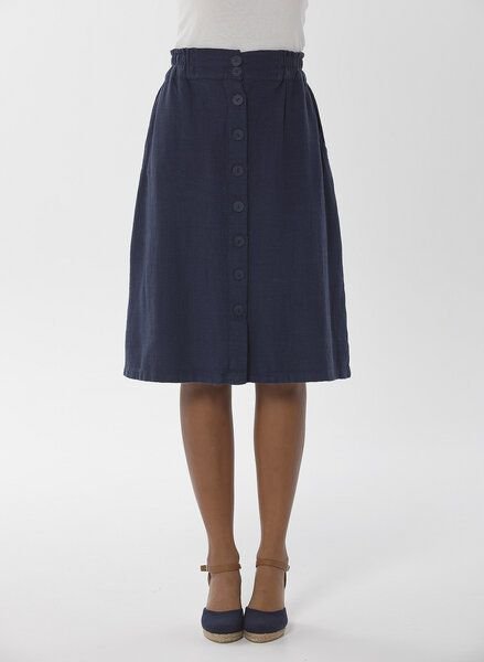 ORGANICATION Midirock aus TENCEL Lyocell mit Allover-Print