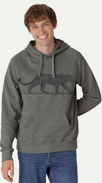 Peaces.bio - handbedruckte Biomode Bio-Herren-Kapuzensweater Leopard