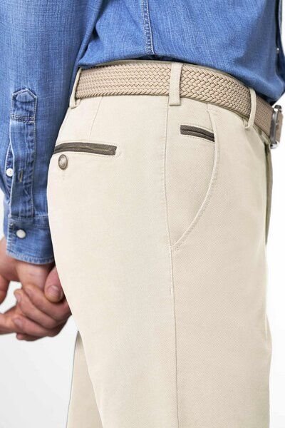 MEYER Chino im Canvas-Look