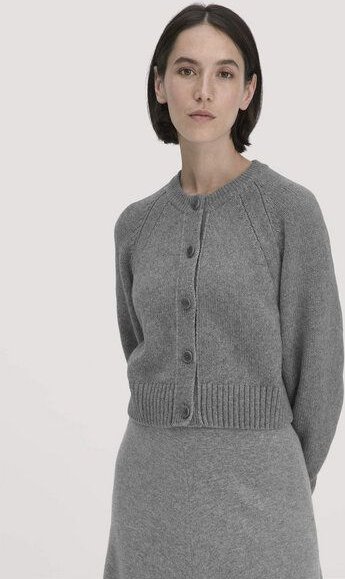 Thumbnail - hessnatur Strick Jacke Relaxed Cropped aus Bio-Merinowolle mit Bio-Baumwolle