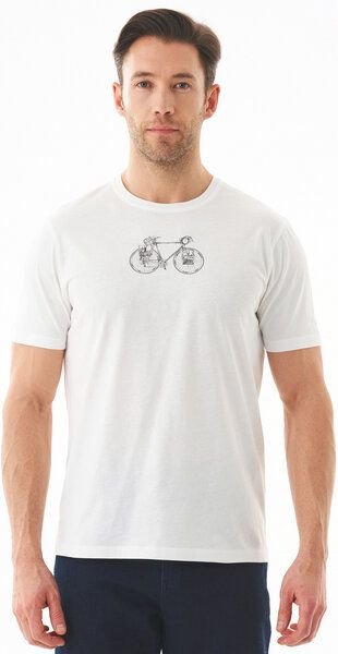 ORGANICATION T-Shirt aus Bio-Baumwolle mit Fahrrad-Print