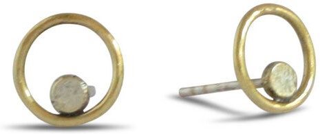 ting goods Ohrstecker Circle Dot, Messing