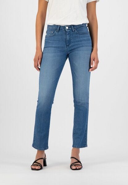 MUD Jeans Damen Jeans "Faye Straight - Authentic Indigo"