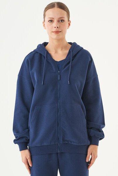 ORGANICATION ESSENTIALS-JALE- Soft Touch Sweatjacke aus Bio-Baumwolle