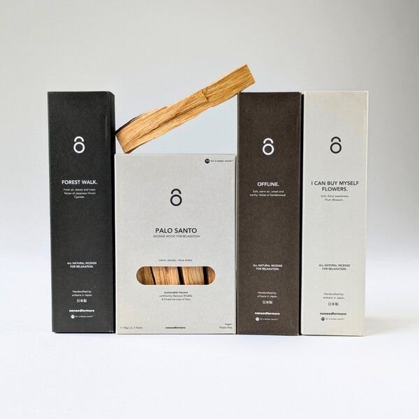 noneedformore Root & Release: Räucherstäbchen Set Sandelholz Wald Duft Hinoki Pflaumenblüte Palo Santo