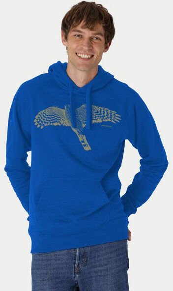 Peaces.bio - handbedruckte Biomode Bio-Herren-Kapuzensweater Sperber