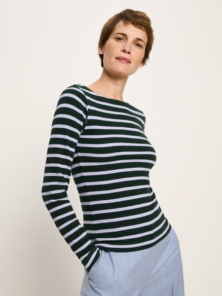 Thumbnail - LANIUS U-Bootshirt mit Streifen aus Bio-Baumwolle