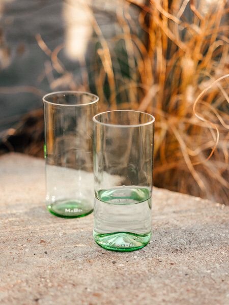 MaBe Glas 700ml - für den großen Durst - UPCYCLING