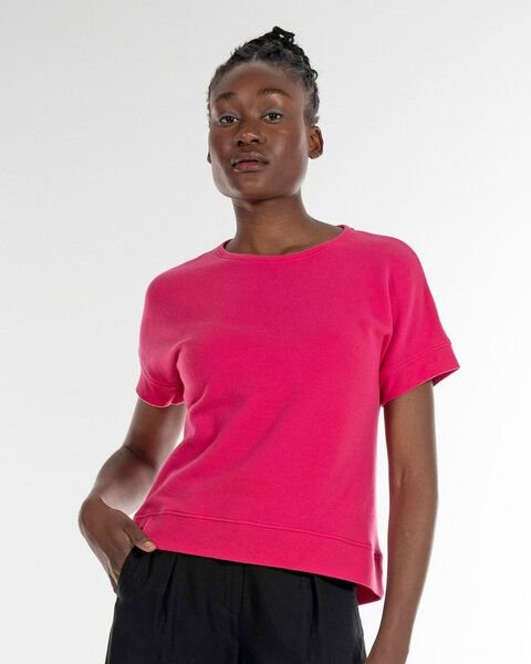 Alma & Lovis Kurzarmsweat aus Bio-Baumwolle | Cosy Shirt