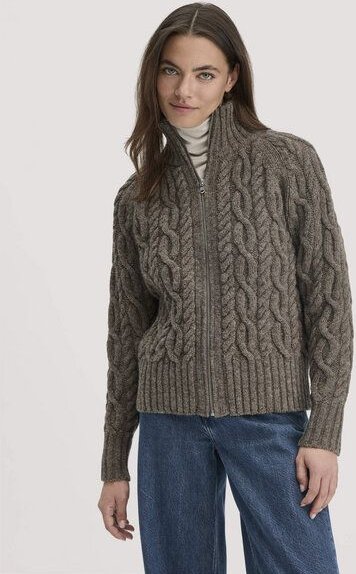 hessnatur Strick Jacke Relaxed aus reiner Schurwolle