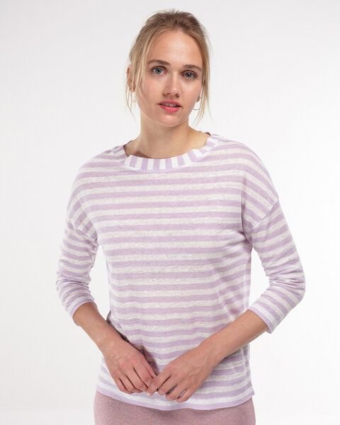 Alma & Lovis Leinenshirt im Regular-Fit aus Leinen | Leinen Ringel Shirt