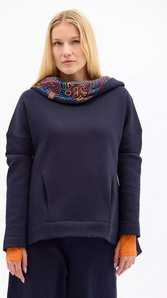 Thumbnail - Hoodie Aruba Damen – Kapuzenpullover aus Bio-Baumwolle – mit geräumiger Tasche & KOKOworld-Prints – warm, bequem & fair ...