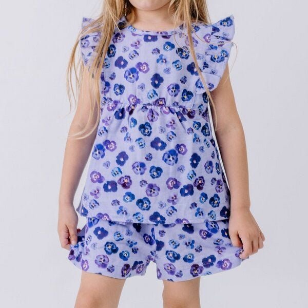 Walkiddy Purple Violas-Shorts