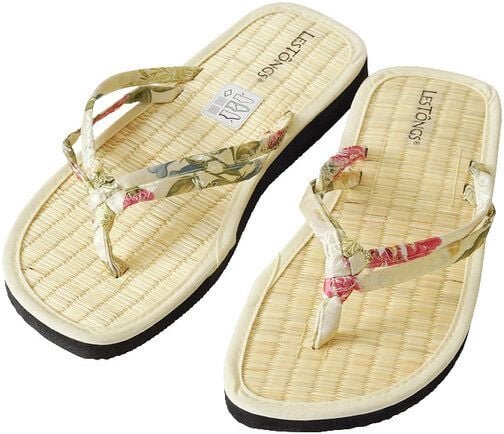 Les Tôngs Juncus-D - Offene Zimtsandalen - vegane & Gesunde Zimtsohle Flip Flops