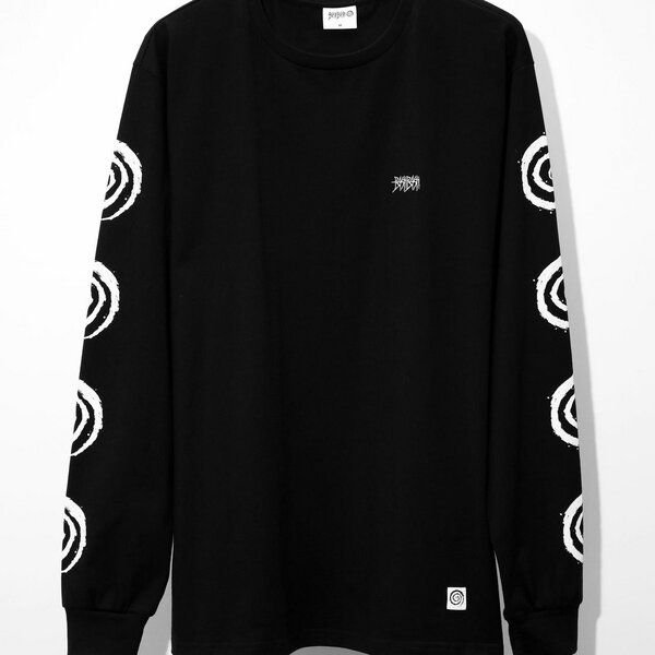 BASTIBASTI Langarm T-Shirt "Spirale" in schwarz