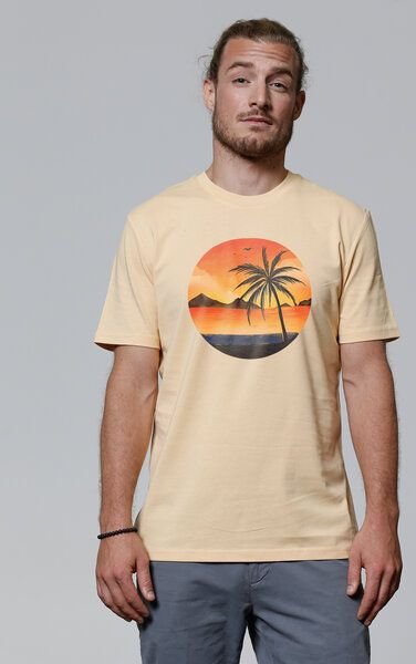 watapparel T-Shirt Unisex Sunset on palm beach