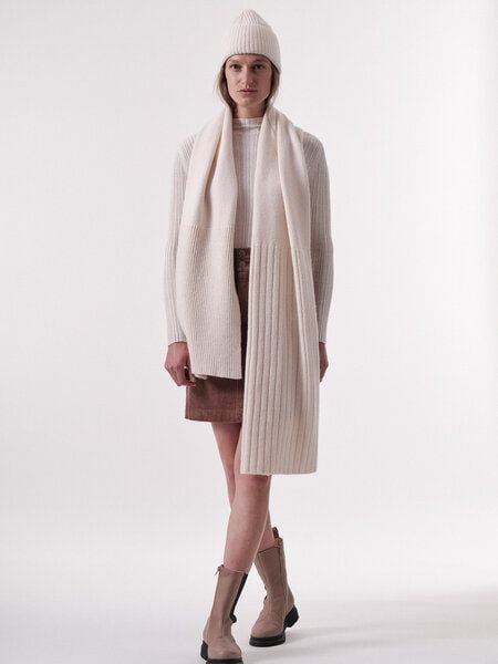 LANIUS Grobstrickschal aus Bio-Schurwolle und Bio-Baumwolle