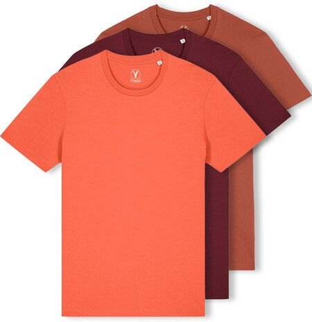 Thumbnail - YTWOO 3er Pack Iconic Basic Unisex T-Shirt aus 100% Biobaumwolle| Viele Farbkombinatioben|Fair|Nachhaltig