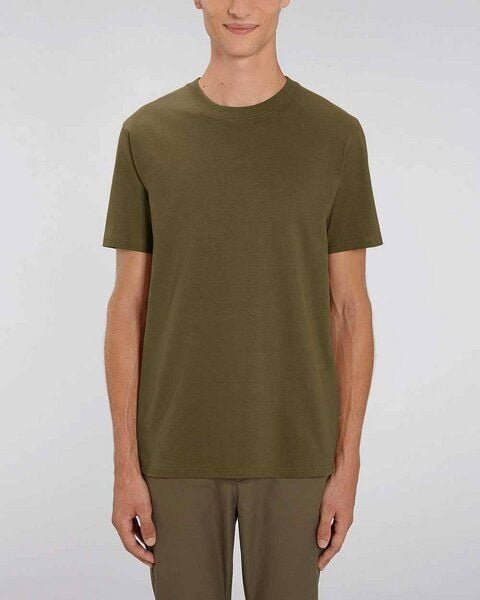 YTWOO Herren schweres Bio T-Shirt. Männer Premium Basic Shirt. Heavy Cotton