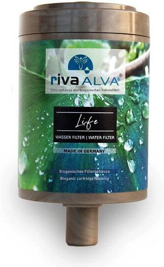 rivaALVA Life Trinkwasserfilter Ersatzkartusche | biologisch abbaubares Kartuschengehäuse