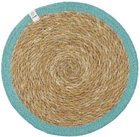 reSpiin Runde Tischmatte aus Seegras und Jute Ø 28 cm