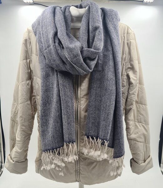 Frida Feeling Wollschal Diamant Muster (mit Fransen) - verschiedene Farben (65 * 200 cm)