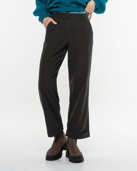 Alma & Lovis Edle 7/8 Web-Hose aus reiner Bio-Baumwolle | Straight Gabardine